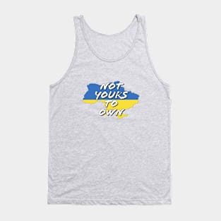 Fasbytes Pray For Ukraine Not Yours To Own flag Tank Top